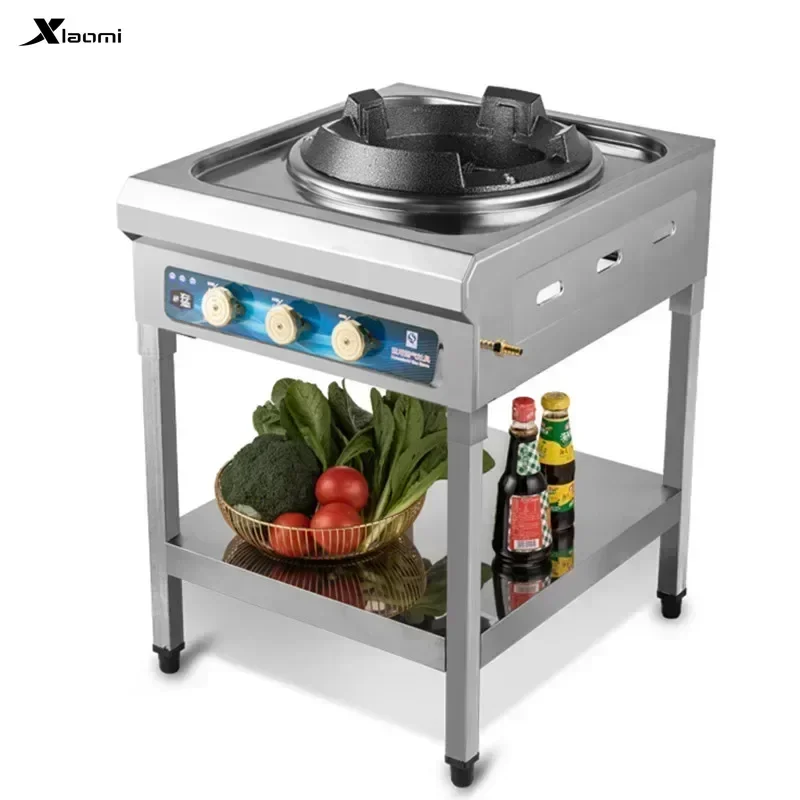 Commercial restaurant automatic device fierce fire stove single stove liquefied gas fierce fire gas stove  flameout protection