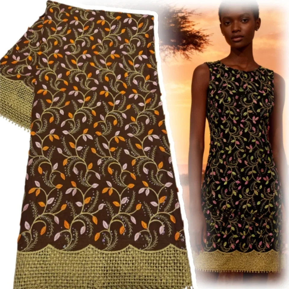 

African Soft Cotton Voile Swiss Lace Applique Flower Nigerian Wedding Dress Latest Swiss Laces Fashion From Switzerland 1934