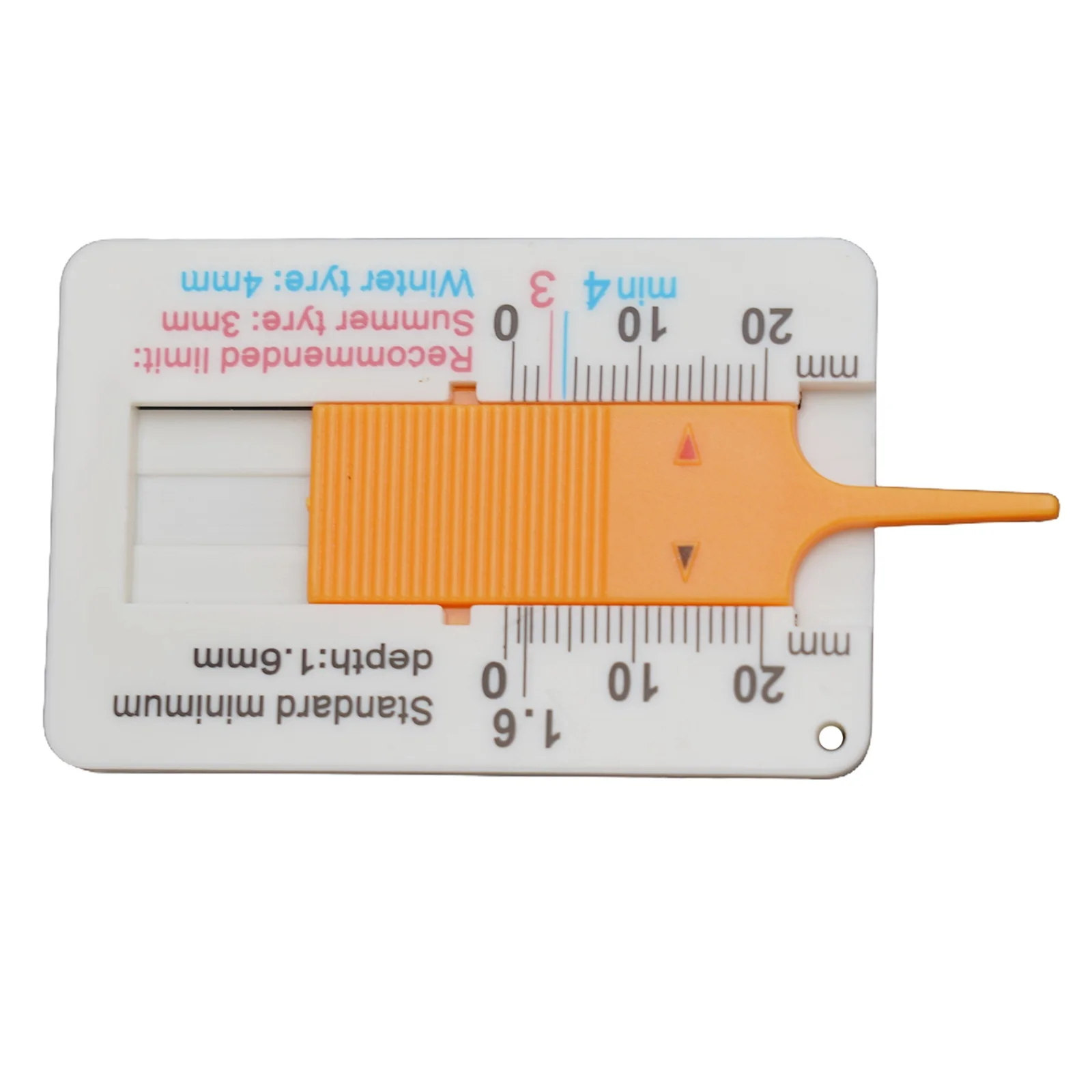 Tyre Tread Depth Gauge Plastic Tire Tread Ruler 0-20MM Plastic Vernier Depth Caliper Tyre Tread Depth Gauge Ruler Measure  Tools