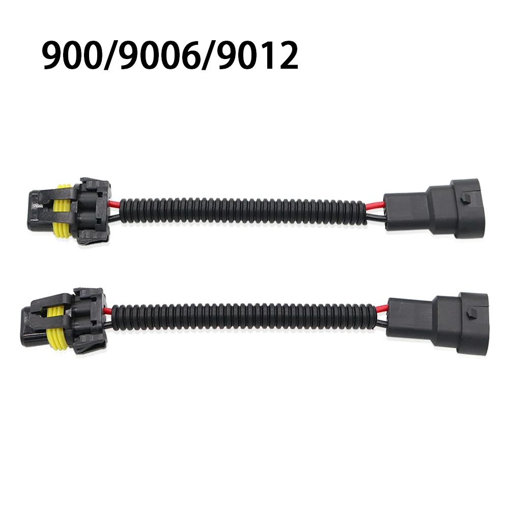 2x 9005/9006 H7 H4 H11 Male to Female Extension Cable Wiring Harness Sockets Adapter Connector For Headlight Fog Lights Retrofit