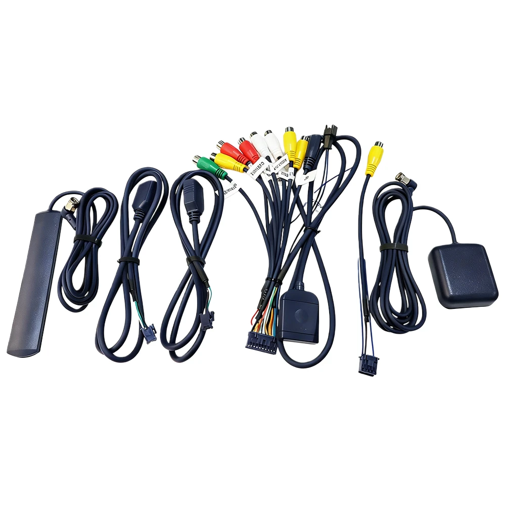 For Android Navigation Rear-View Display USB Video Cable For RCA SIM Card Slot GPS Antenna Connection Cable Wire Harness