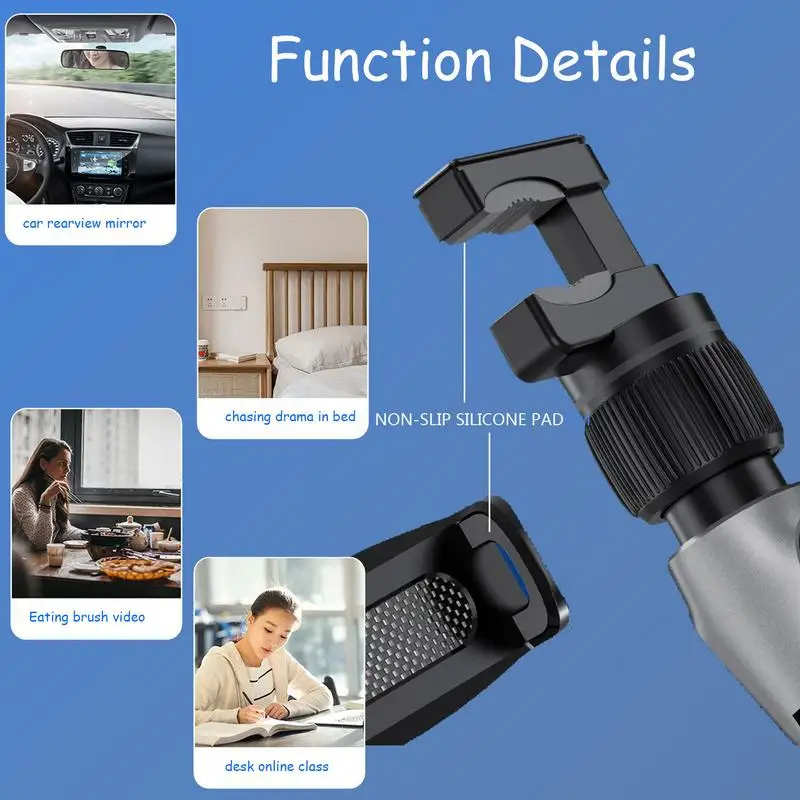 Auto Rückspiegel Telefon halter 360 Grad drehbare Handy halterung verstellbare multifunktion ale Universal-Smartphone