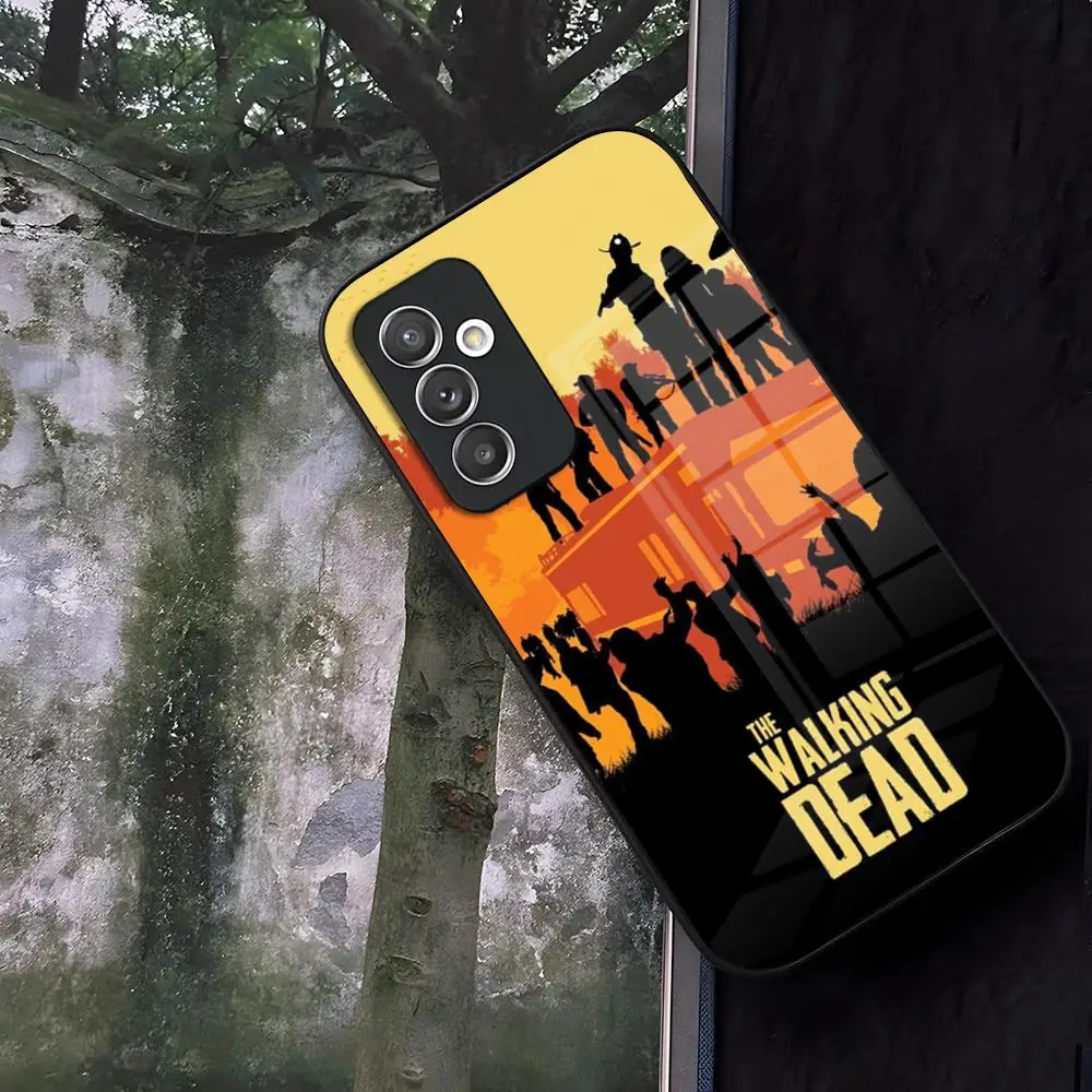 The Walking Dead Phone Case Glass for Samsung Galaxy S24 S25 S22 S20 S23 S21 Ultra Fe Plus A16 A34 A54 A24 A52 A53 Coque