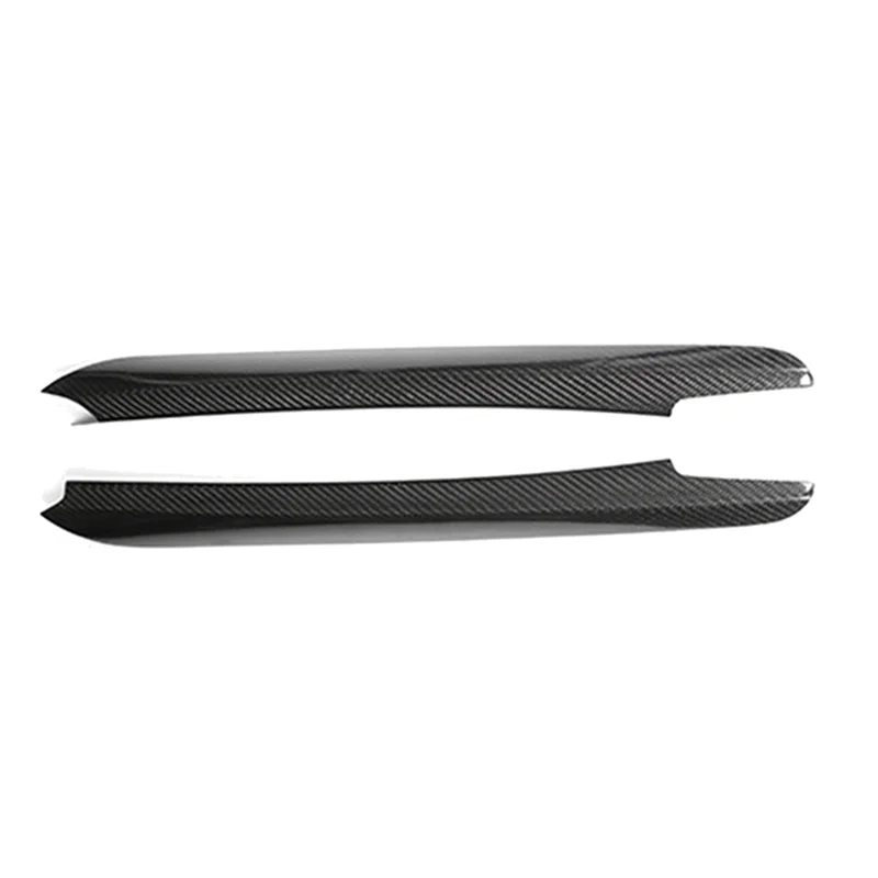 ABXN-For BMW X5 F15 2014-2018 ألياف الكربون الحقيقية وحدة التحكم المركزية والعتاد التحول لوحة الجانب شرائط الكسوة 1 زوج أغطية السيارات الداخلية
