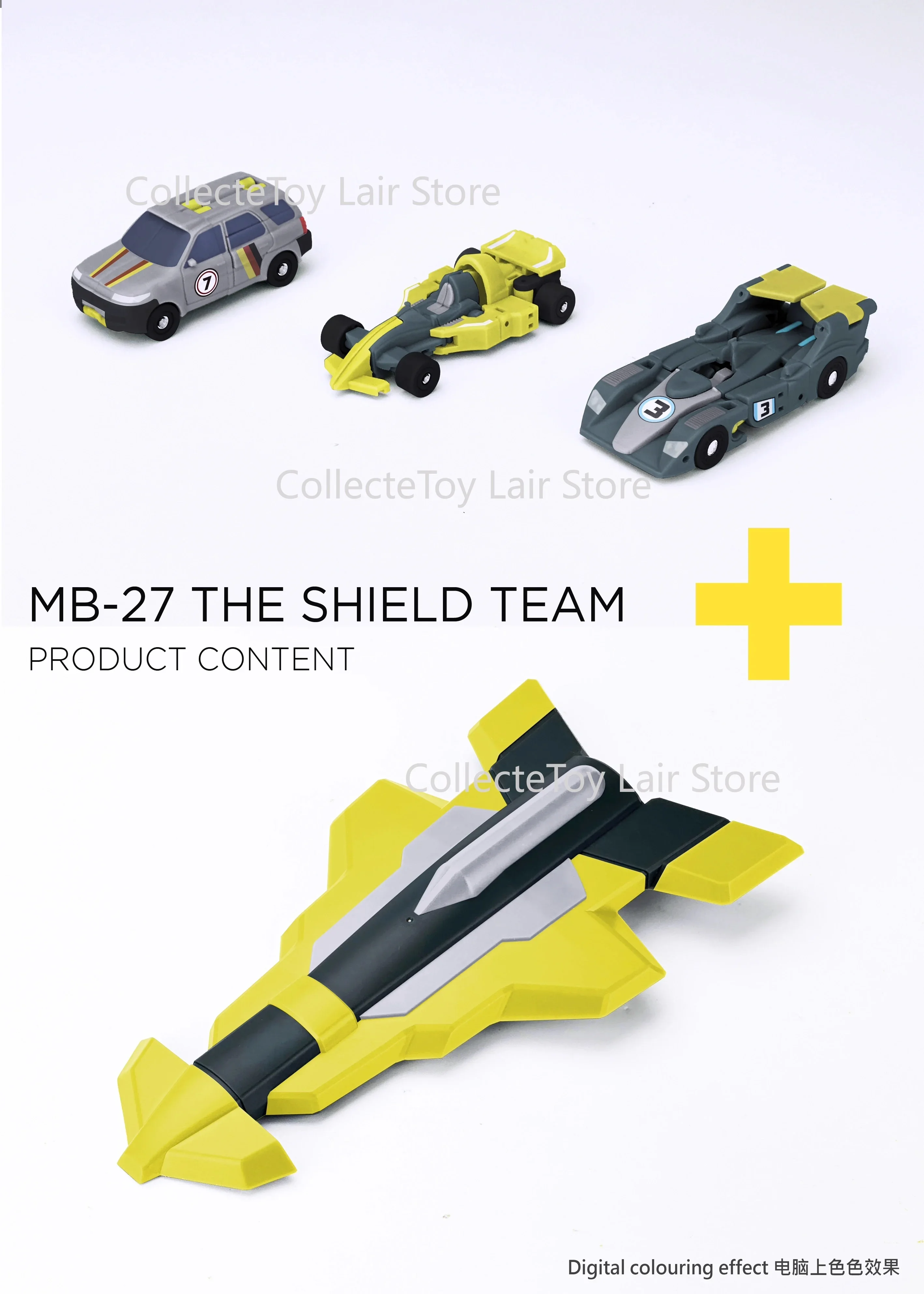 

THE SHIELD TEAM Ultra-Exquisite Fans Hobby FH MB-27 Sky Thunder Shield Squad Model Toy Transforming Combo Car Robot Set