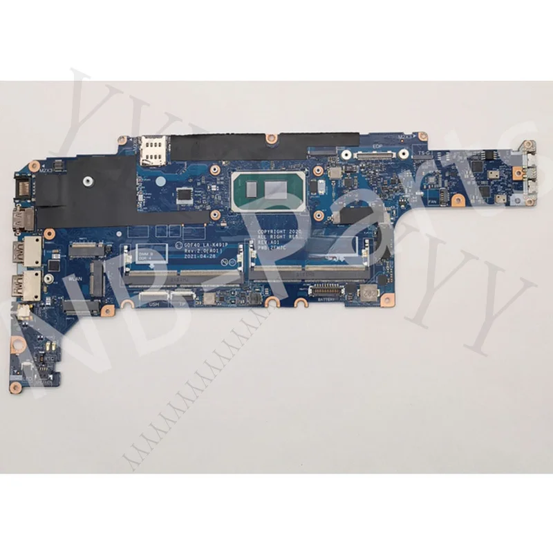 Y+  For DELL Latitude 5420 Laptop Motherboard I7-1165G7 GDF40 LA-K491P CN-0HC01N