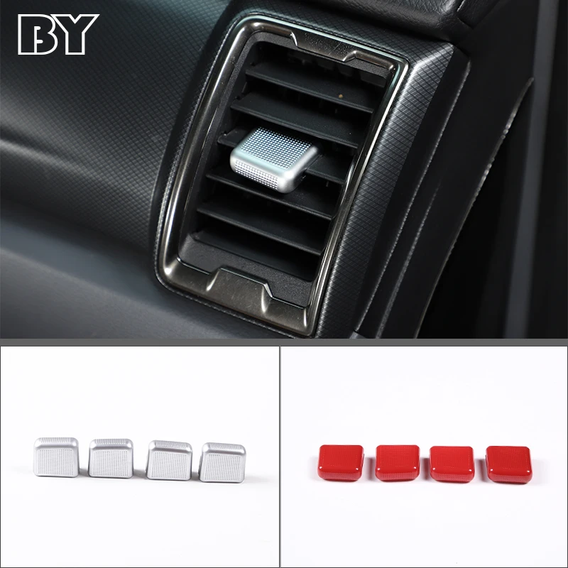 

For Ford Ranger Wildtrak 2015-2021 Car Modification Chrome Car Air Outlet Adjusting Rod Cover Stickers Auto Accessories