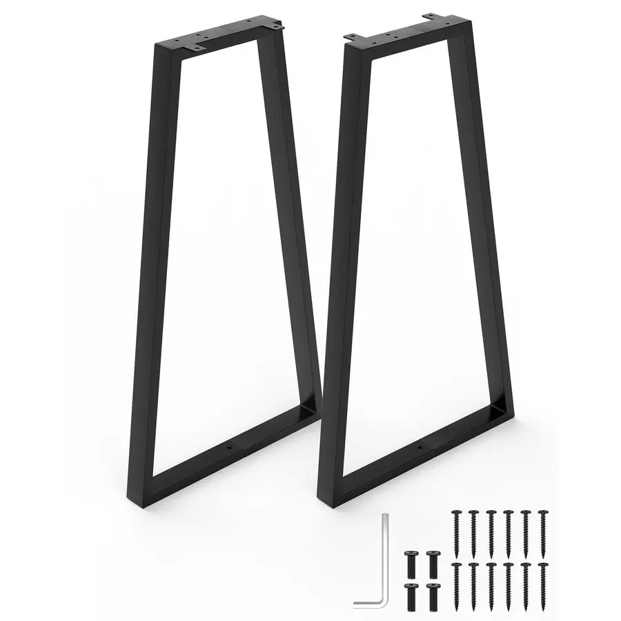 

Ножки стола 28-дюймовые кухонные ножки для обеденного стола, трапециевидные сверхмощные стальные сменные ножки для мебели для скамейки, табурета, стула, C