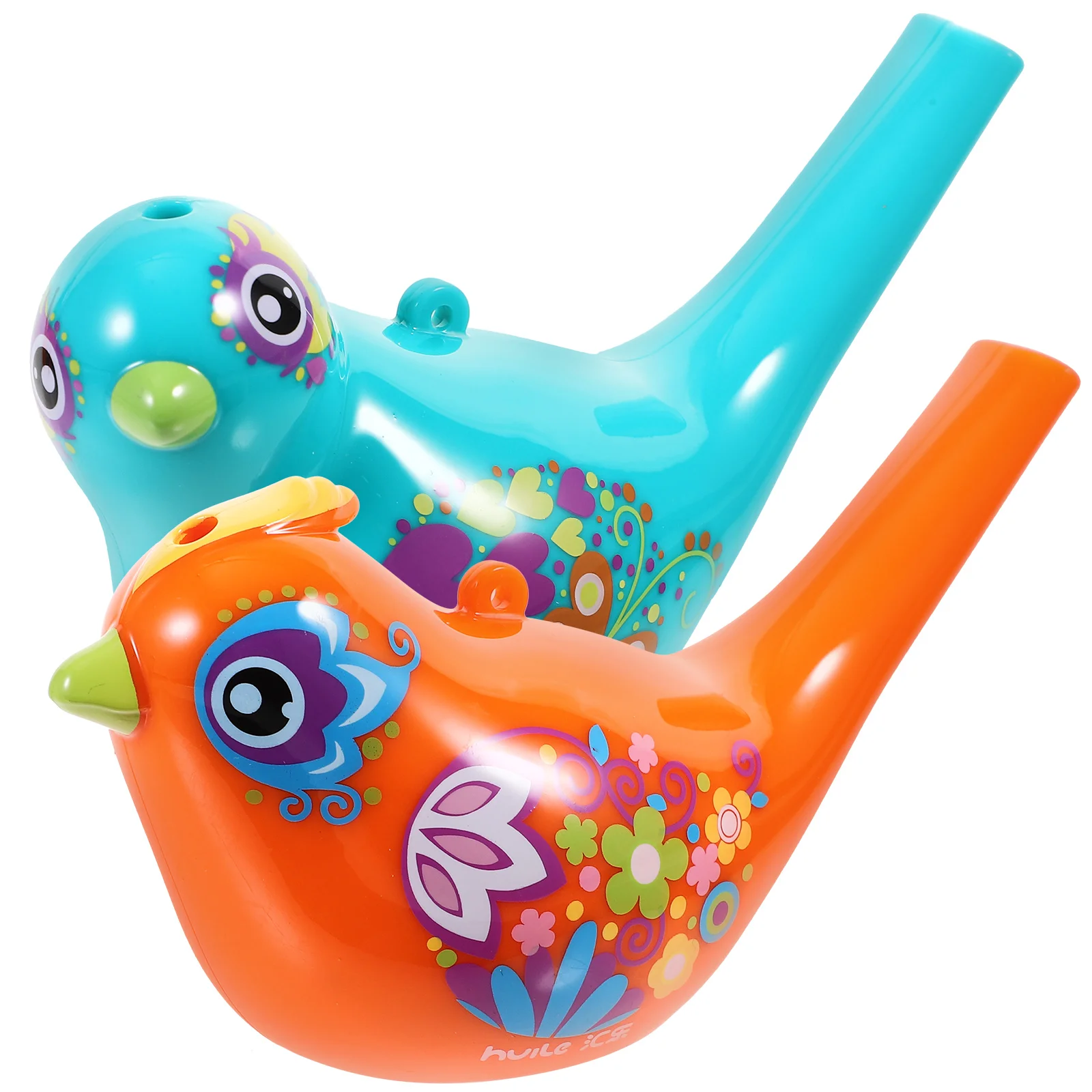 

2 Pcs Children's Whistle Bird Call Toys Water Whistles Shaped Baby Bath Funny Novelty Cartoon Music