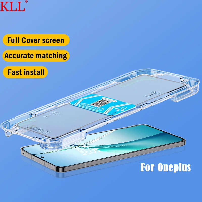 One-click Installation Kit Full Cover Tempered Glass For Oneplus Nord CE 4 3 2 Lite 10T 10R 9RT 9 8T 7T 6T Screen Protector