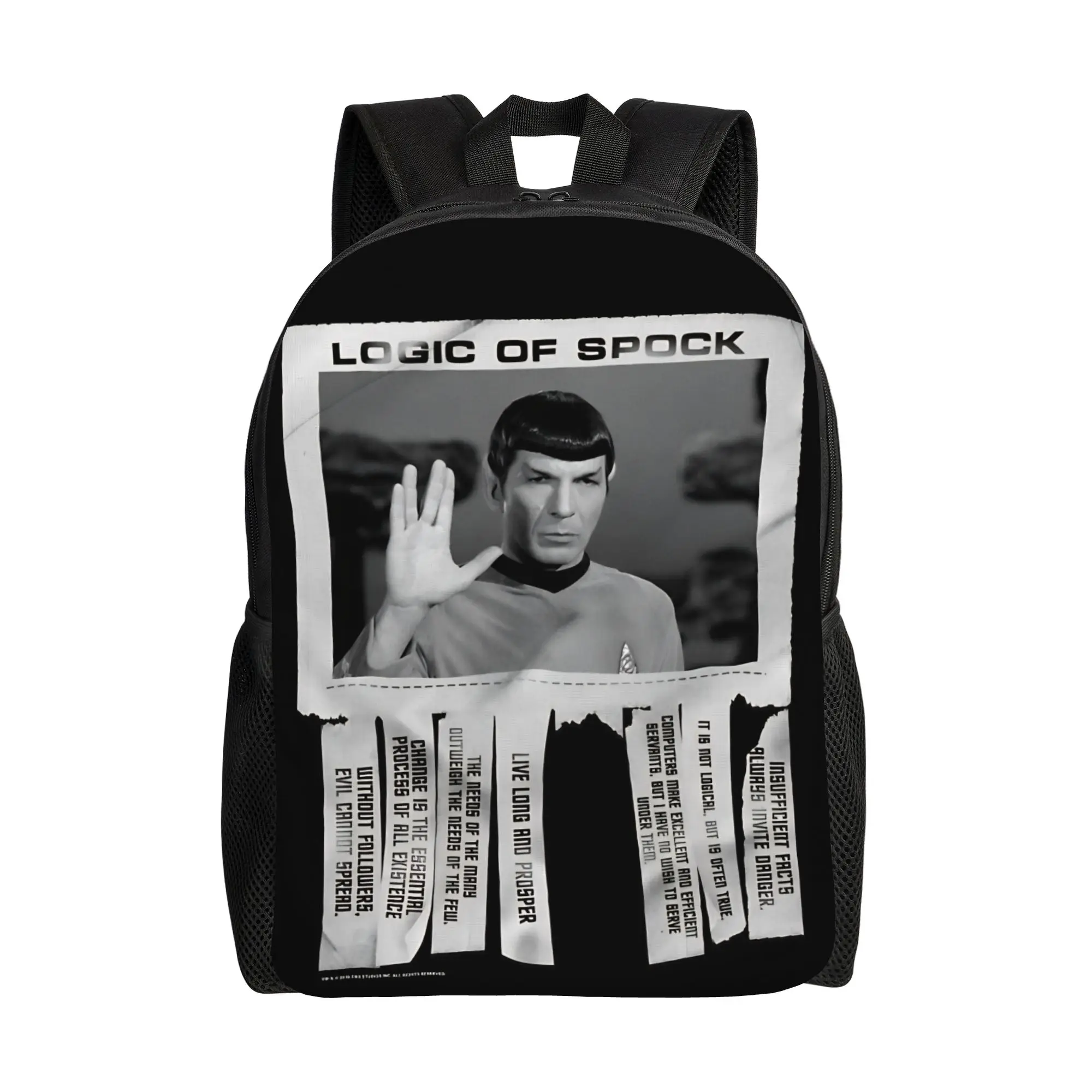

The Original Series Logic Of Spock Wanted Flyer Backpack Stars Treks Male Outdoor Backpacks Soft Cute High School Bags Rucksack