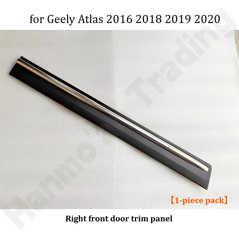 Panel anti gores pintu depan dan belakang/panel dekoratif eksterior/aksesoris dekoratif untuk Geely Atlas 2016 2018 2019 2020