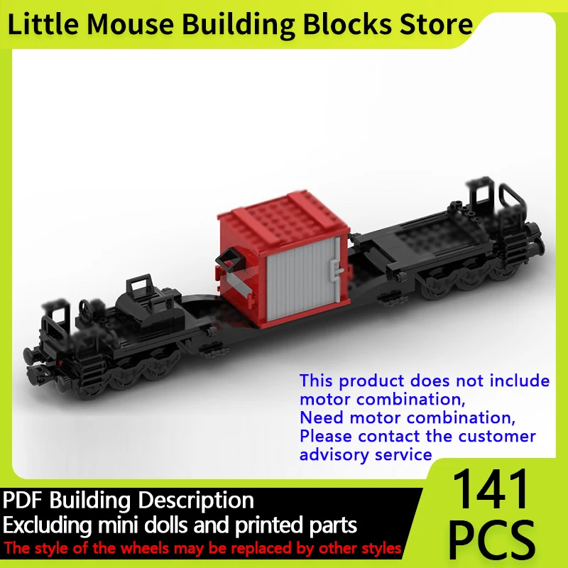 

Модель городского автомобиля MOC, строительные кирпичи, модель железной дороги 06, грузовой поезд, модульная технология, подарки, праздник, сборка, детские игрушки, костюм