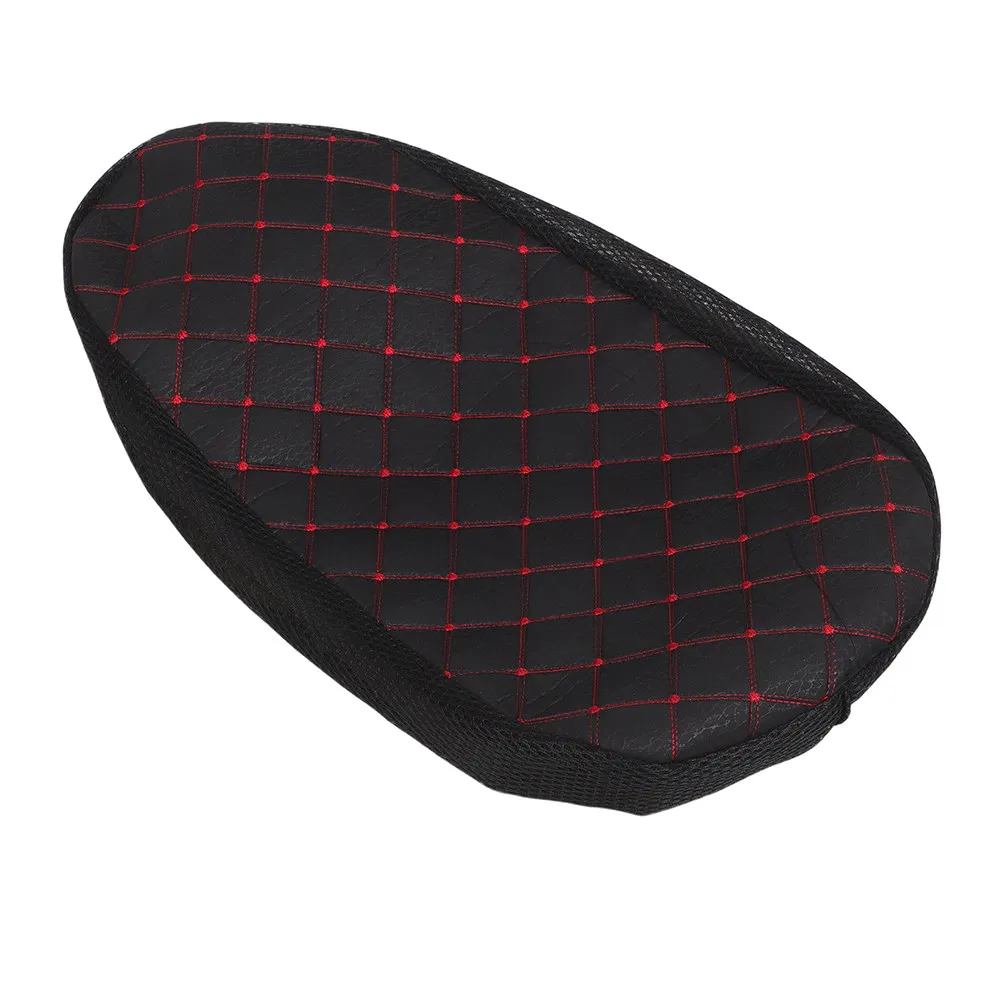 

Universal Motorcycle Seat Cover PU Breathable Sun Protection Heat Resistant Secure Fit for Scooter Moped Electric
