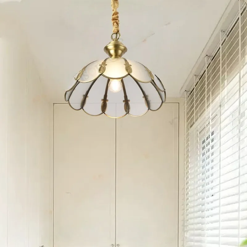 American glass small chandelier light luxury personalized dining table bedroom bedside entrance bar counter window entry light