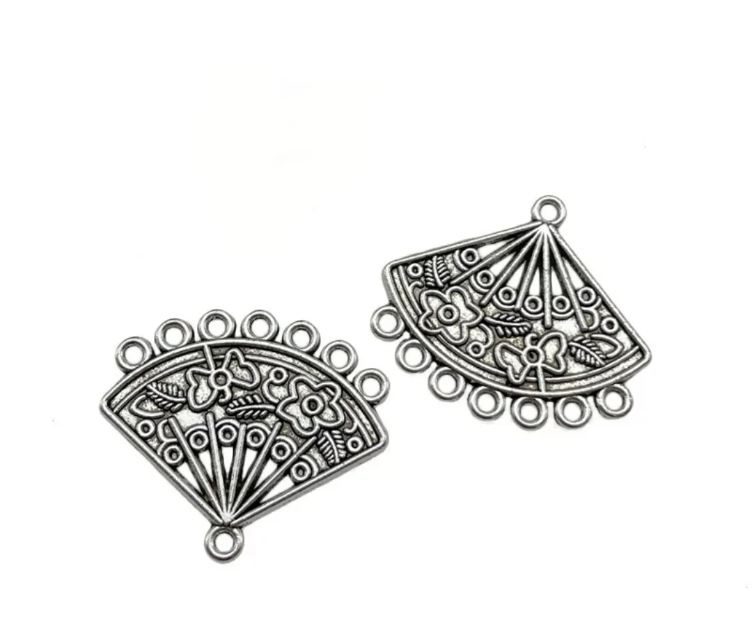 

20pcs 24x28mm Zinc alloy metal tibetan silver plated connector T0900 for jewelry making