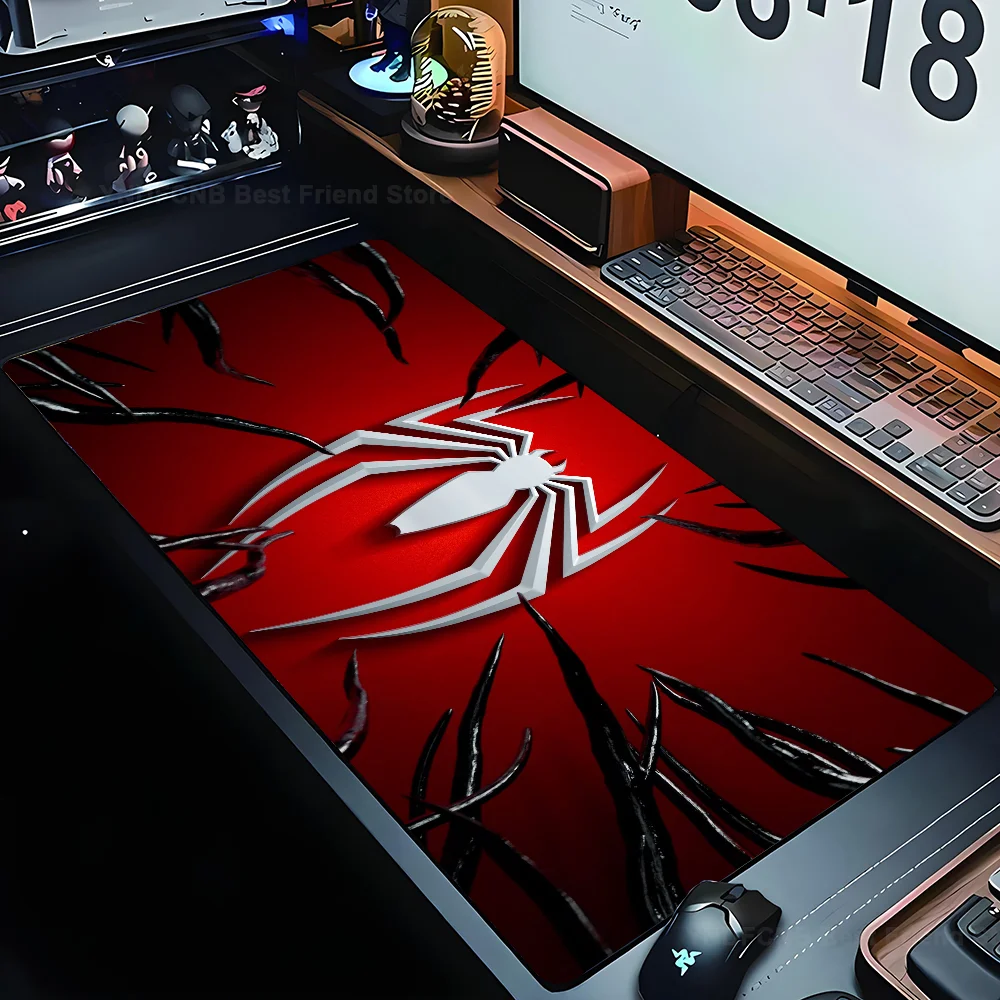 Alfombrilla de ratón de superhéroe famoso, alfombrilla de escritorio con accesorios para juegos, s-spider-man Prime gaming, XXL