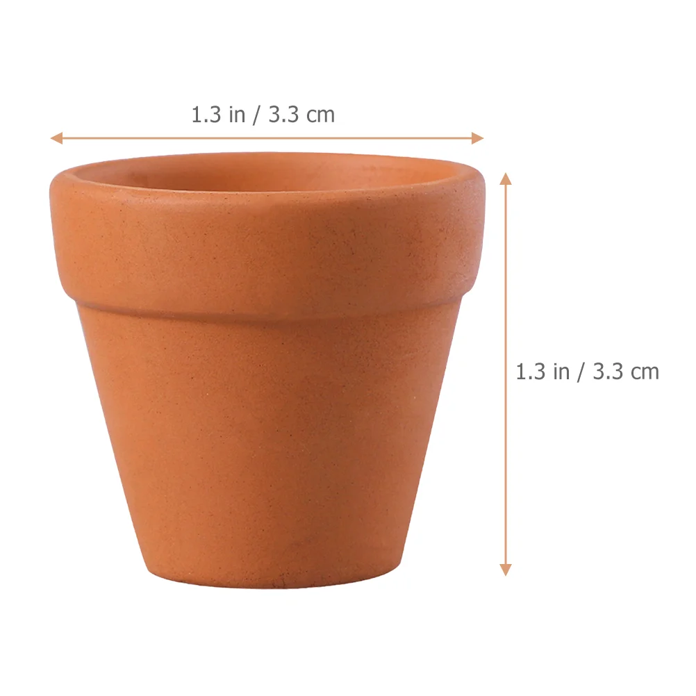 20 Pcs Brown Terracotta Pot Vase Ceramics Clay Pots Large for Decor Flower Containers