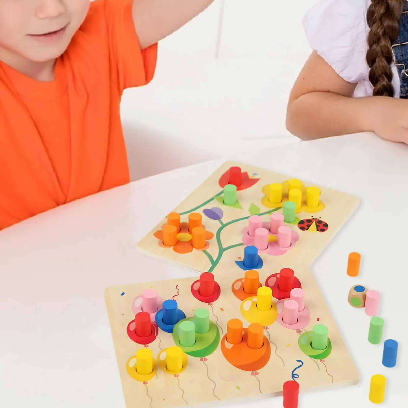 Set da gioco per l'ordinamento dei colori Strumento per l'illuminazione dello sviluppo Giocattolo per l'apprendimento Educativo precoce per 1-3 ragazzi Ragazze Bambini piccoli Regalo di festa