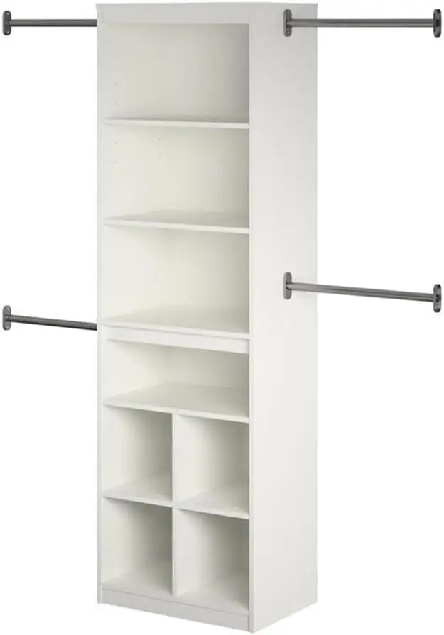 Systembuild Roc Closet Storage System In White