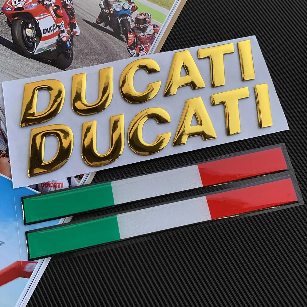 Gran oferta: Adhesivos 3D cromados plateados para motocicleta Ducati Monster 600, 620ie, 696, 796, 797, 821, 937 - Emblemas y pegatinas para tanque de moto