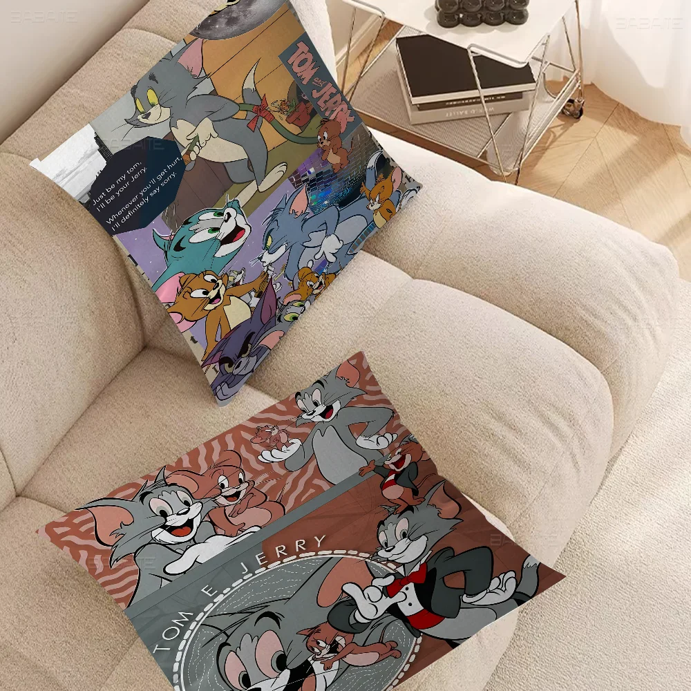 M-Mouses And C-cats Cushion Cover Pillowcase Upholstery Sofa Throw Pillow Home Decor Pillowcas