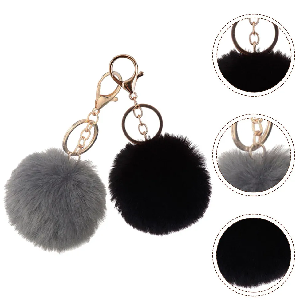 

2 шт. Брелок-помпон, милый брелок-помпон для сумки, подвеска для рюкзака, декор для мобильного телефона, стильный креативный подарок для женщин на выпускной