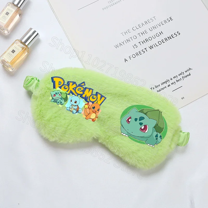 Pokemons Pikachu Sleeping Eye Mask Blindfold Eye Cover Mask Eyepatch Travel Home Eyes Relax Mask Eyeshade Unisex Party Gifts view 5