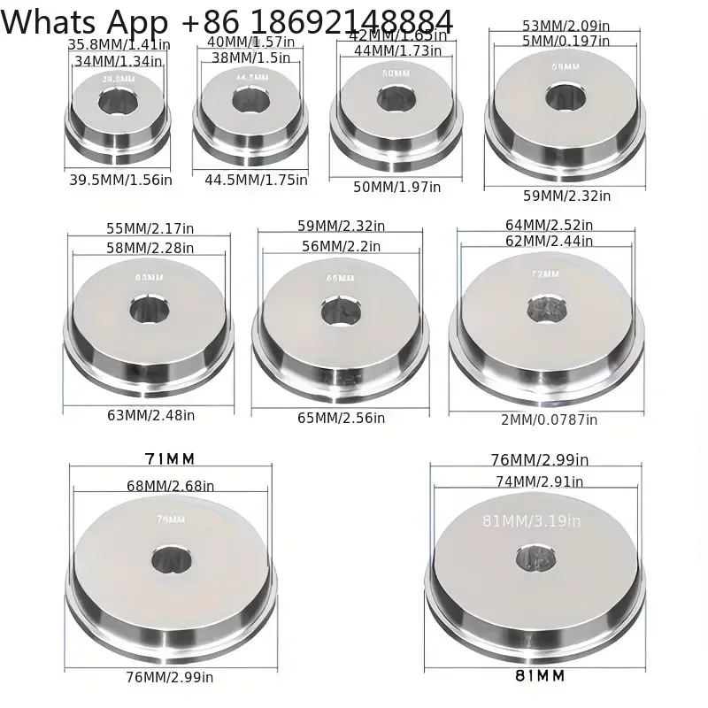 10-Piece Oblique Disassembly and Assembly Tool Set for Aluminum Block Oil Seal Remover Bearing Tool for Oil Seal