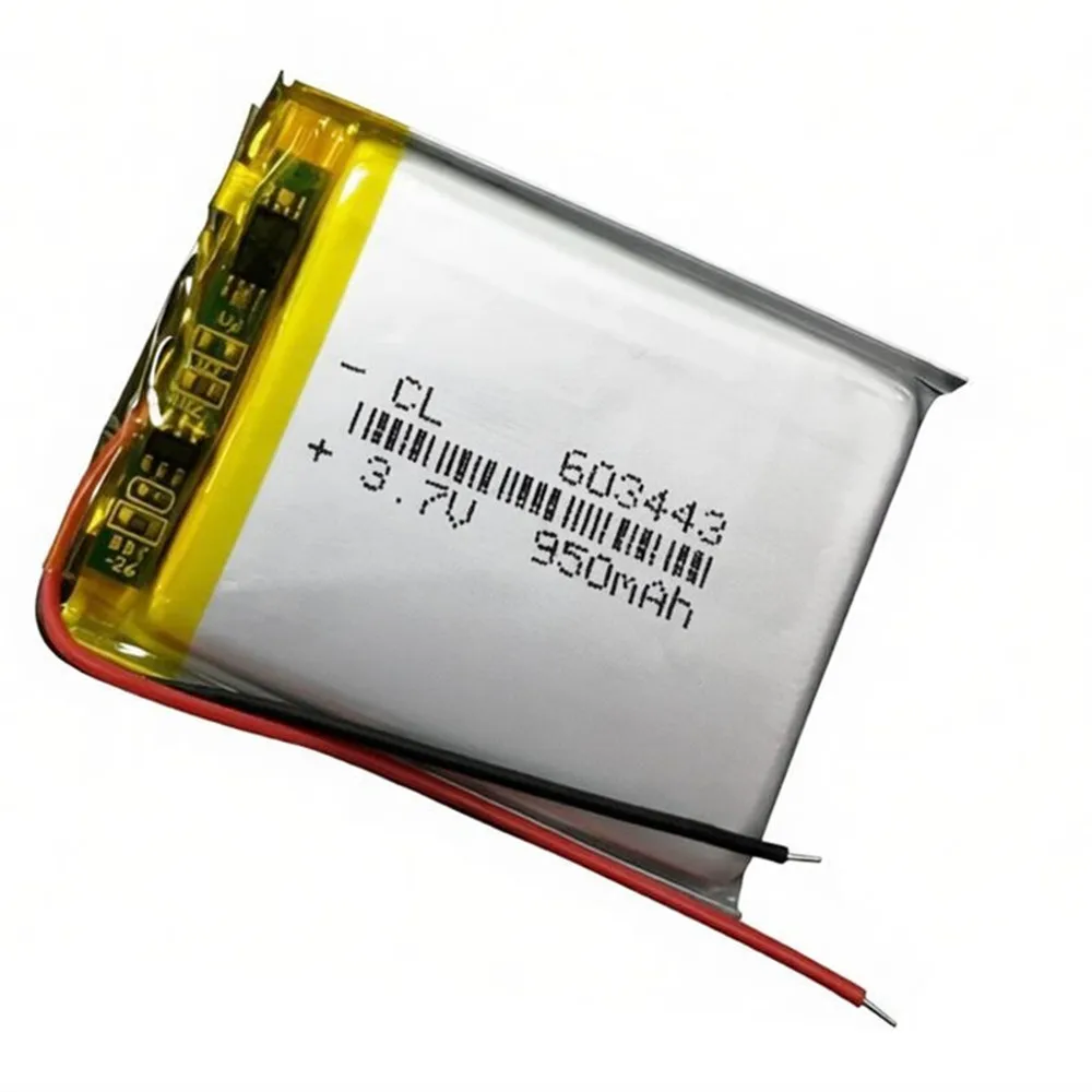 1-10PCS 3.7V 950mAh 603443 Rechargeable Lithium Polymer Battery For Bluetooth Headset Speaker Mouse LED Lamp Light Headphones