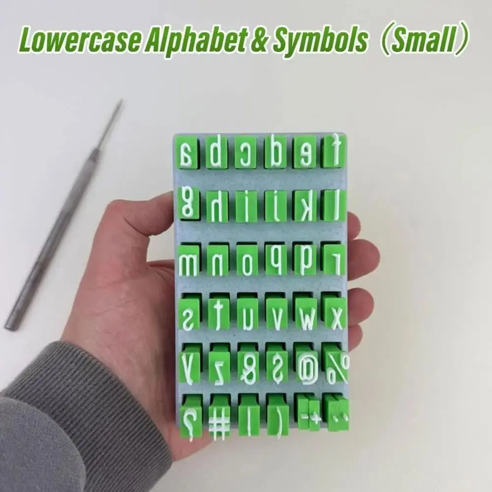 Lettera maiuscola Alfabeto Sigillo in argilla Lettere minuscole Goffratura Lettere artistiche in ceramica Artigianato fai-da-te portatile