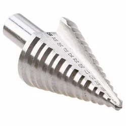 5-35mm Titanium Coated Step Drill Bits HSS Straight Groove Step Cone Drill High Speed Steel Wood Metal Hole Cutter