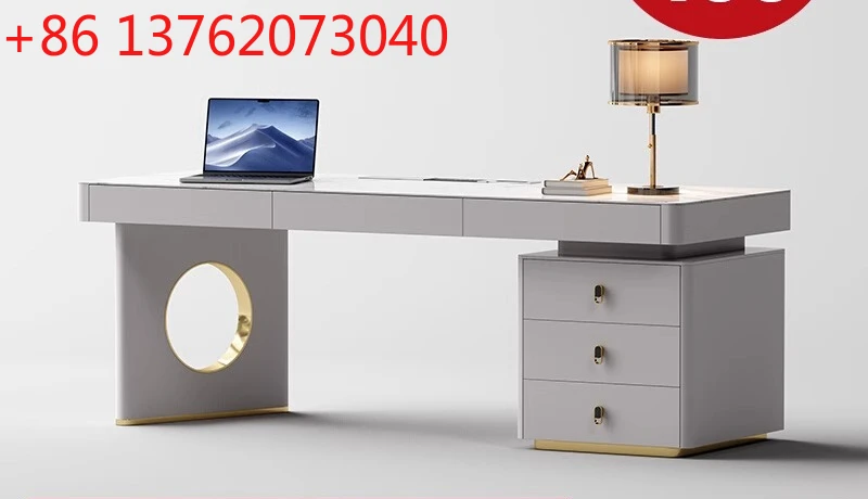 

Современный простой письменный стол из каменной плиты, роскошный письменный стол, компьютерный стол, домашний письменный стол