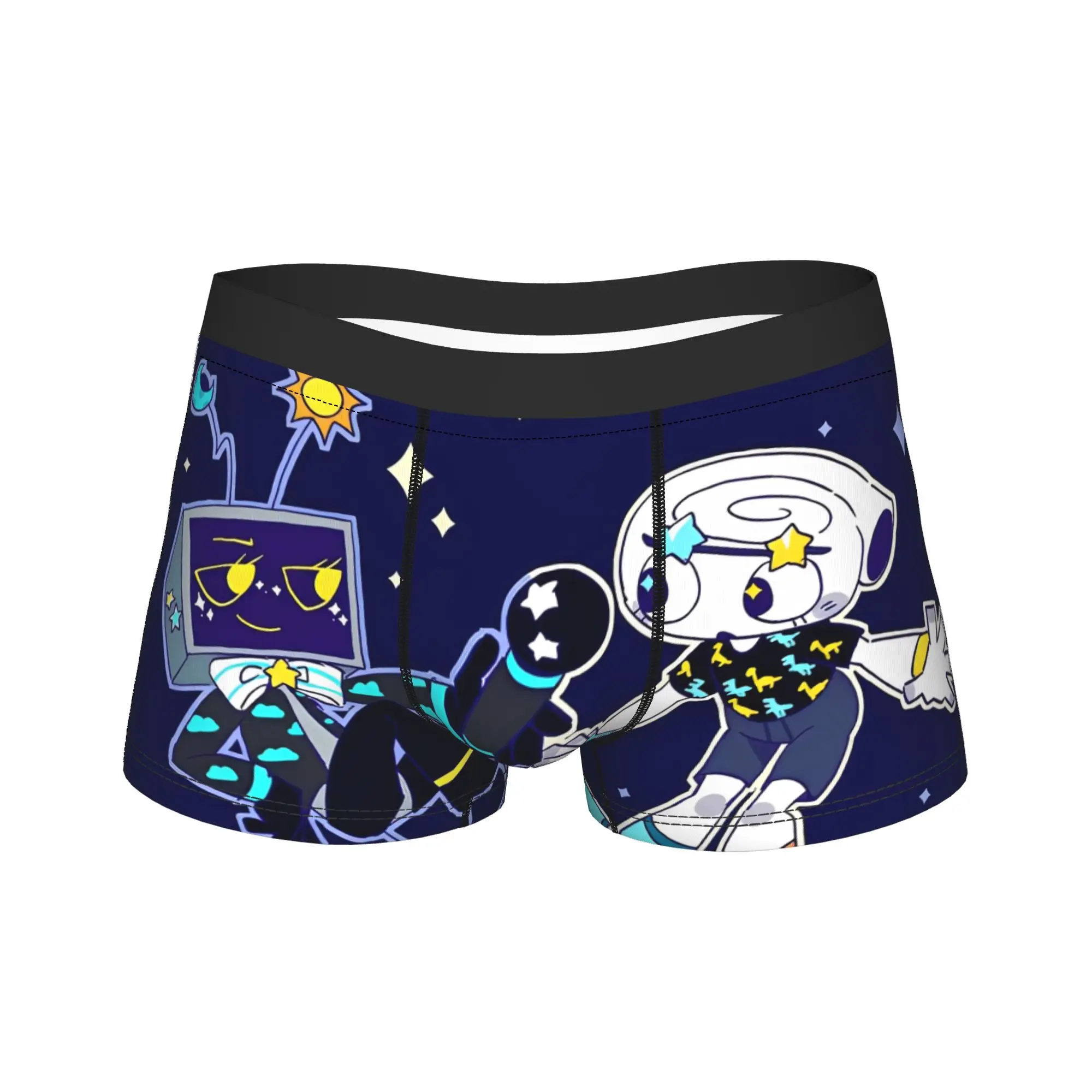 

Мужское нижнее белье Dandys World Vee And Shelly, забавные боксеры с героями мультфильмов, шорты, мужские дышащие трусы, большие размеры