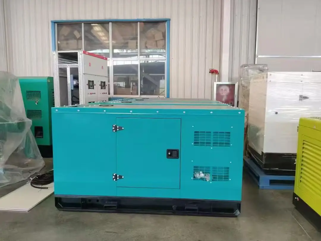 25KVA diesel generator set with a soundproof enclosure delivered to the door.