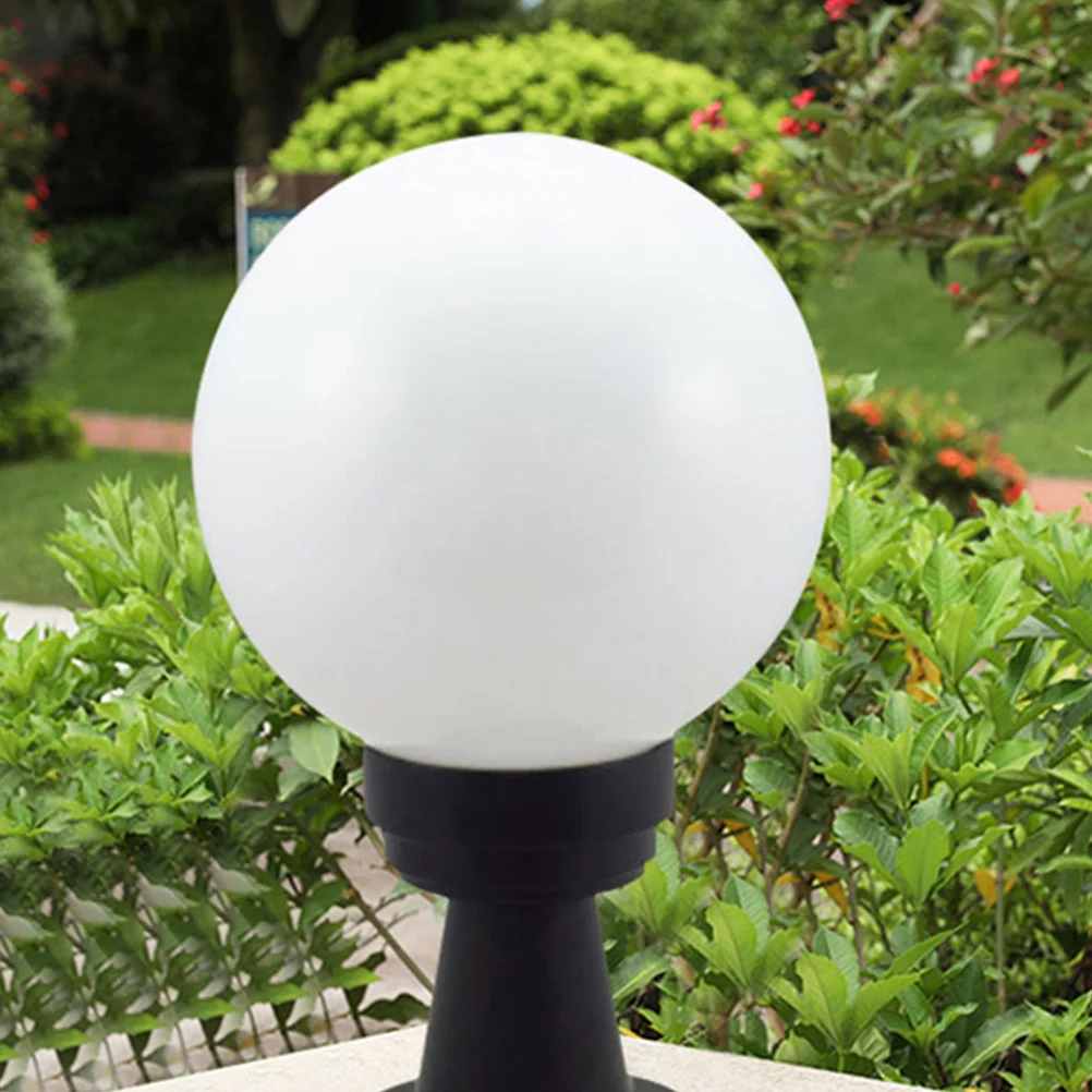 

Milky White Acrylic Globe Lamp Cover Replacement Round Diffuser for Outdoor Patio Porch Ceiling Fan Light Fixtures Decoration