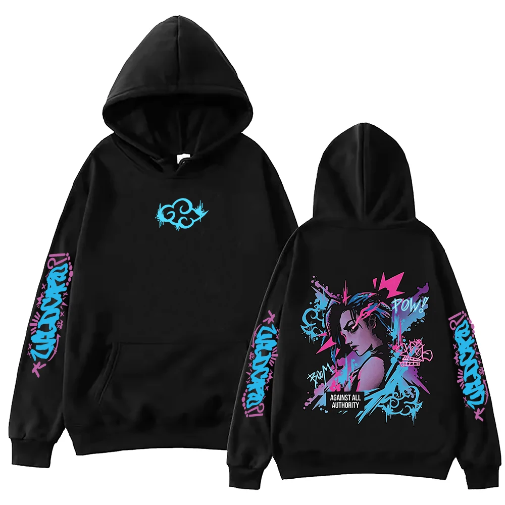 2025 Arcane Viktor Anime Hoodie Harajuku Hip Hop Pulôver Tops Moletom Fãs Presente