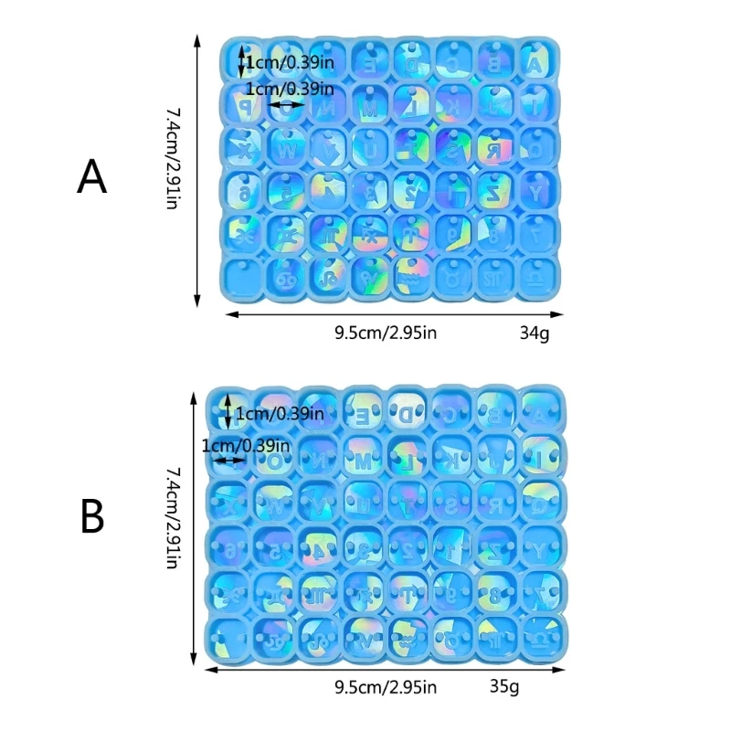 Форма из смолы с буквенным номером для изготовления ювелирных изделий, миниатюрная силиконовая форма из бисера, сделай сам,