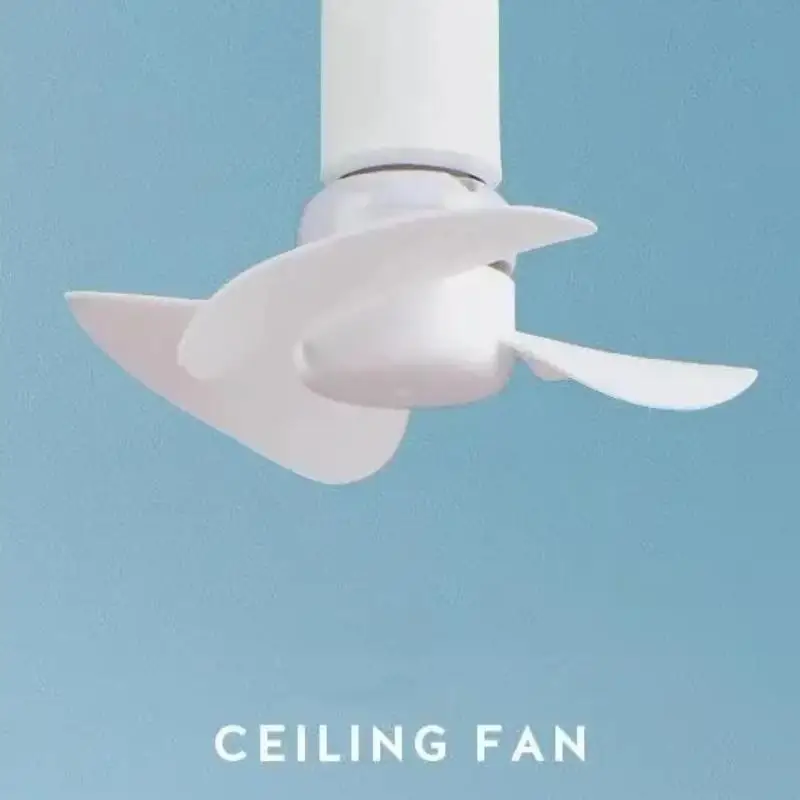 5W Small Cooling Fan E27 Screw Home Ceiling Fan Desktop Electric Fan for Kitchen Bedroom Dormitory Living Room Study,Table Fans view 4