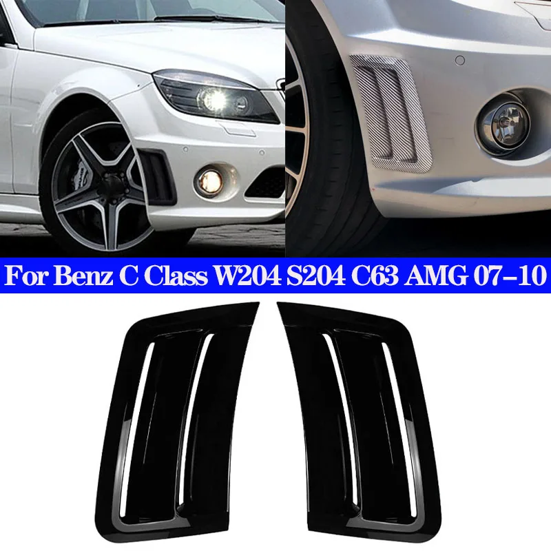 

Car Spoiler Shark Gills Side Flow Fender Stickers Cover Air Vent Trim Accessories For Mercedes Benz W204 S204 C63 AMG 07-10