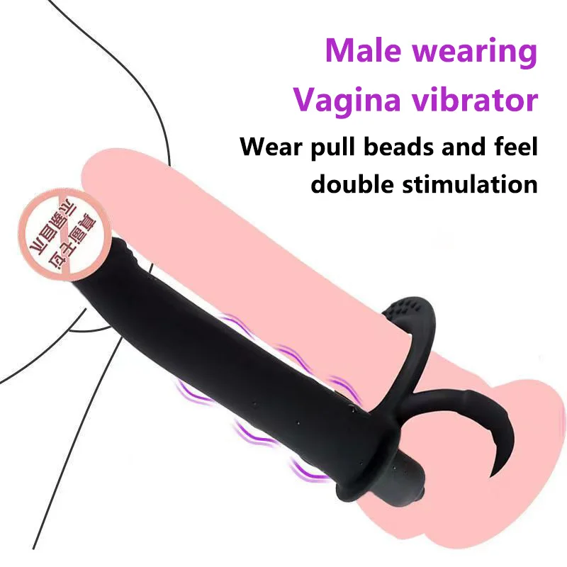 Strap On Penis Delayed Ejaculation Anal Beads Anus Plug Adult Massager Double Penetration Dildo Vaginal Sex Toys For Man Couple