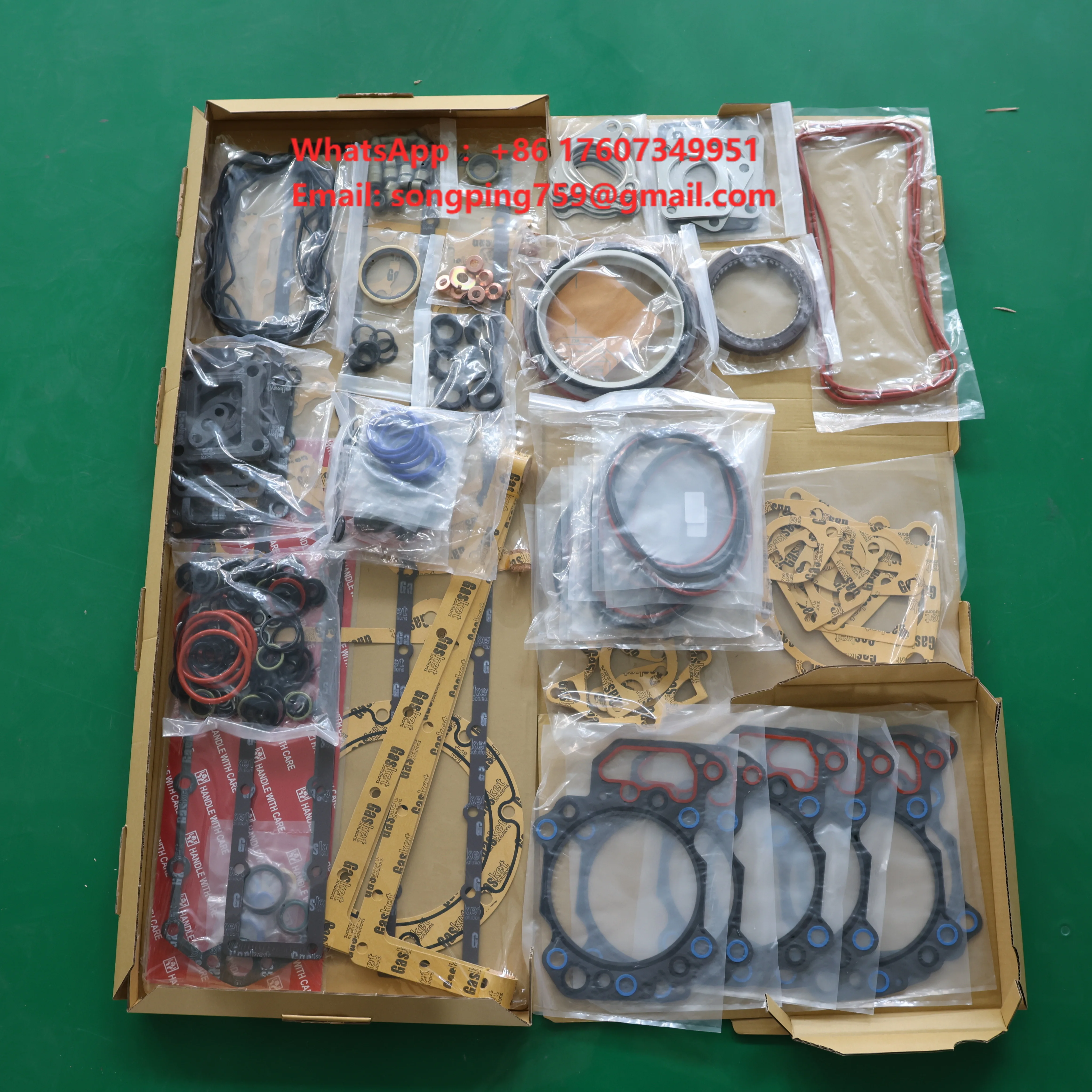 6251-K1-9900 Komatsu Engine Overhaul Rebuild Kit for SAA6D125E-5 PC400-8 Excavator Full Gasket Set Pistons Liners Bearings