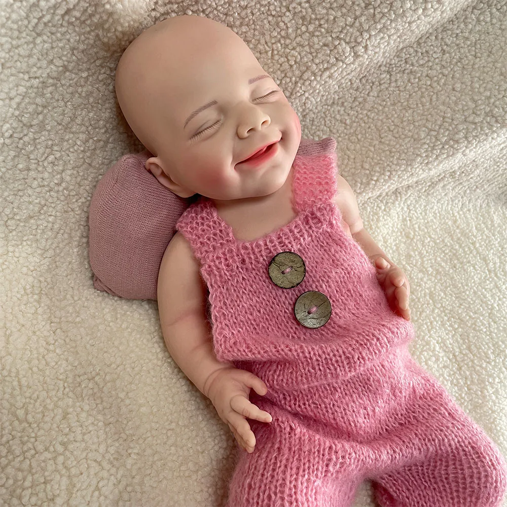 Waterproof 18'' Girl Full Body High Quality Realistic Silicone Reborn Baby Doll Lifelike Infant 2.76kg DIY Toys for Children