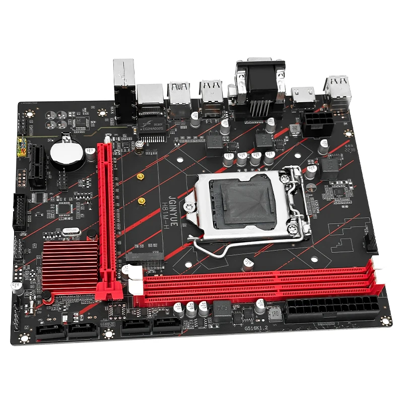 JGINYUE H81M-H motherboard LGA1150 Gaming pc MB DDR3 dual channel  Desktop VGA+HDMI+DVI