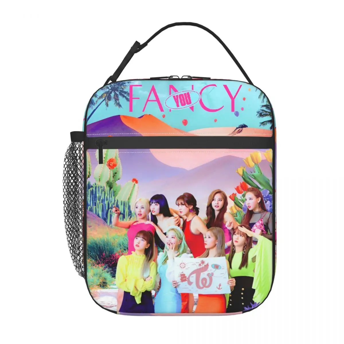 Lunch Box K-POP-TWICE Idol Pattern accessori Lunch Food Box Design unico Cooler Thermal Lunch Box per la scuola