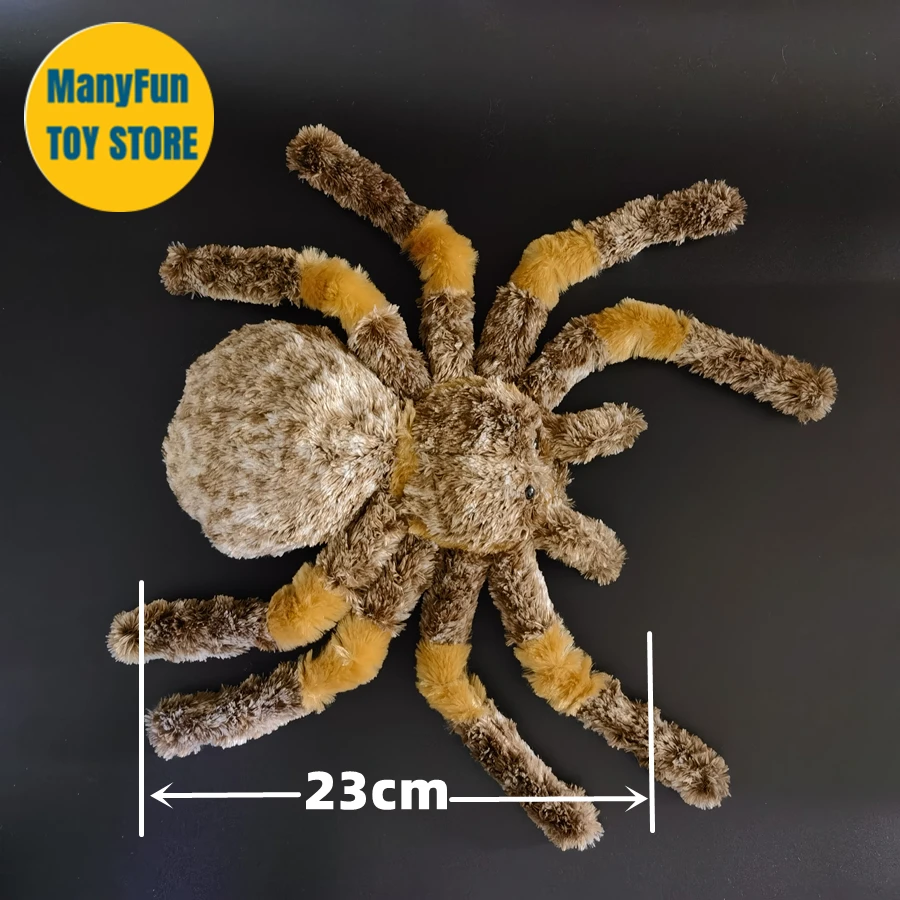 Tarantula High Fidelity Birdeater Cute Plushie Spider Plush Toys Lifelike Animals Simulation Stuffed Doll Kawai Toy Gifts Kids