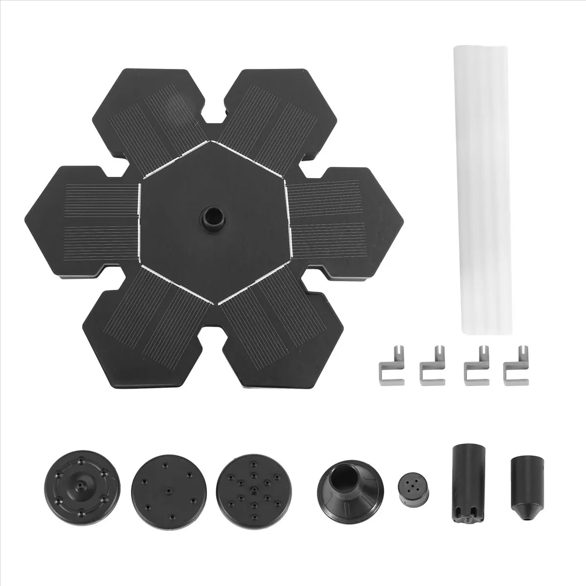 AA83 Solar Fountain Pump Solar Powered Bird Bath Fountain Pump Solar Panel Kit Water Pump Outdoor Watering Submersible Pump view 2