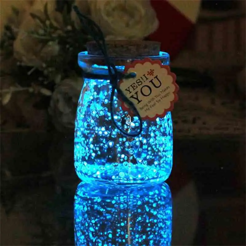 Long-lasting Luminous Gravel DIY Making Starry Sky Wishing Bottle Handmade Bracelet Necklace Jewelry Luminous Luminous Stone