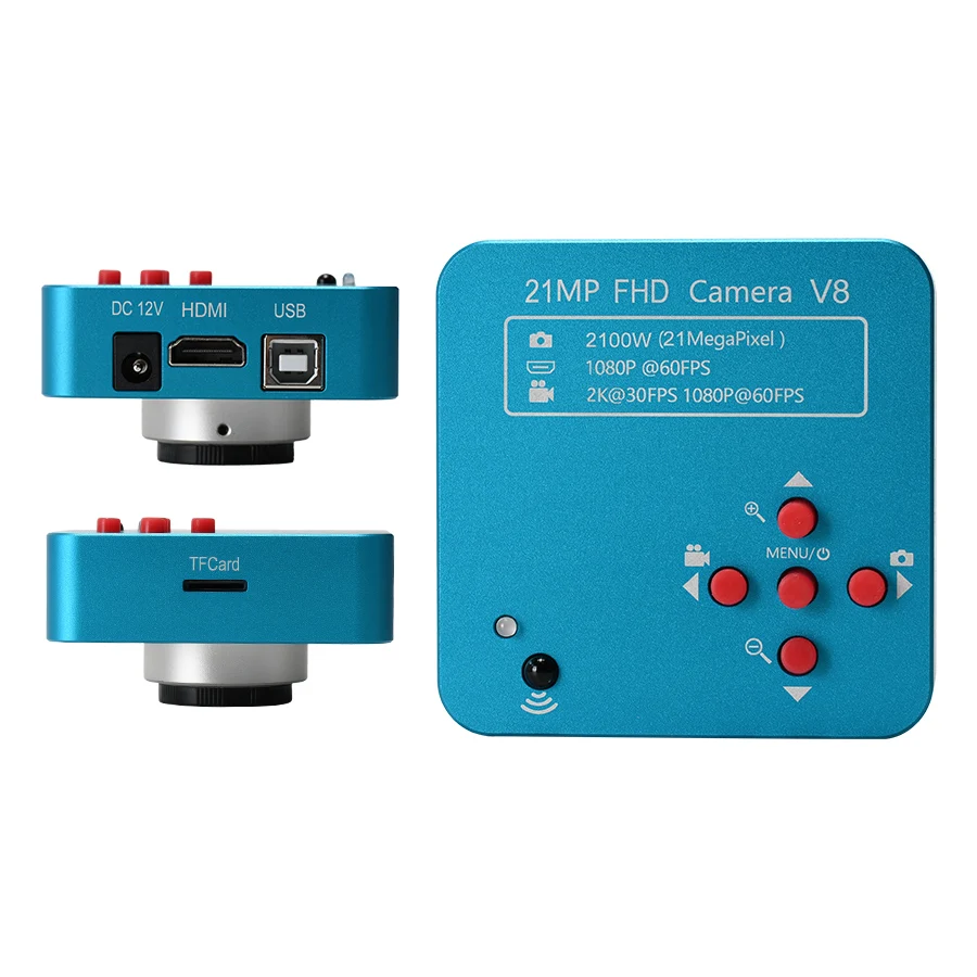 Câmera Industrial Digital HAYEAR Real True 2K Ultra HD com Sensor CMOS de 1/2.3 polegadas para Microscópio de Vídeo Digital para Joalheria, Soldagem e Reparo de PCB