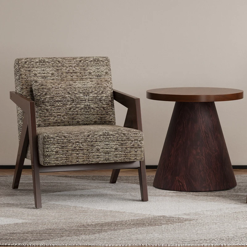 

Living room Balcony Richard French antique leisure chair Solid wood B & B Wabi Sa designer single sofa chair